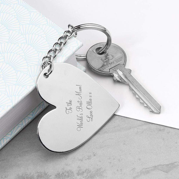 Metal Gifts & Accessories Personalized Gift Ideas Heart Key Ring Treat Gifts