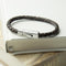 Metal Gifts & Accessories Personalized Gifts For Him Leather Bracelet With Tube Clasp Treat Gifts