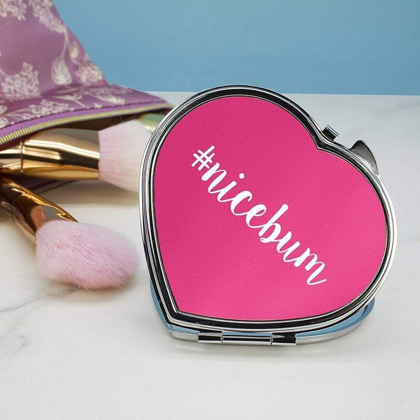 Metal Gifts & Accessories Unique Personalized Gifts  Hashtag Heart Compact Mirror Treat Gifts