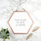 Metal Gifts & Accessories Unique Personalized Gifts  Hexagon Copper Mirror Treat Gifts