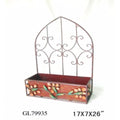 Metal Planter, Multicolor-Indoor Pots and Planters-Multicolor-Metal-JadeMoghul Inc.
