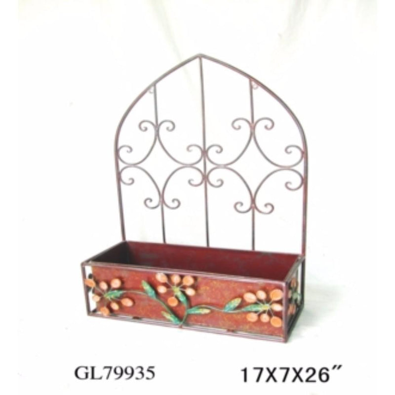 Metal Planter, Multicolor-Indoor Pots and Planters-Multicolor-Metal-JadeMoghul Inc.