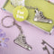 Metal silver sneaker design key chain-Bridal Shower Decorations-JadeMoghul Inc.