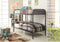 Metal Twin/Twin Bunk Bed, Gunmetal Gray