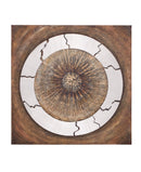 Metal Wall Art The Astute Wood Metal Canvas Art Benzara