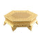 Metal Wedding Cake Stand, 16 inches, Gold-Dessert and Cake Stands-Gold-Aluminum-JadeMoghul Inc.