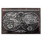 Metal World Map Wall Art D�cor, Black-Metal Wall Art-Black-Metal-JadeMoghul Inc.