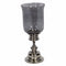 Metal/Glass Candle Holder, Gray & Silver-Candleholders-Gray-Metal/Glass-JadeMoghul Inc.