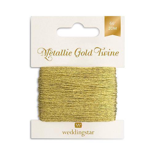 Metallic Gold Twine (Pack of 1)-Stationery-JadeMoghul Inc.