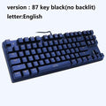 Metoo  Edition Mechanical Keyboard 87 keys Blue Switch Gaming Keyboards for Tablet Desktop  Russian sticker JadeMoghul Inc. 