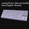 Metoo  Edition Mechanical Keyboard 87 keys Blue Switch Gaming Keyboards for Tablet Desktop  Russian sticker JadeMoghul Inc. 