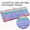 Metoo  Edition Mechanical Keyboard 87 keys Blue Switch Gaming Keyboards for Tablet Desktop  Russian sticker JadeMoghul Inc. 