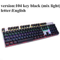 Metoo  Edition Mechanical Keyboard 87 keys Blue Switch Gaming Keyboards for Tablet Desktop  Russian sticker JadeMoghul Inc. 