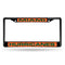 Black License Plate Frame Miami Black Laser Chrome Frame