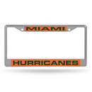License Plate Frames Miami Laser Chrome Frame