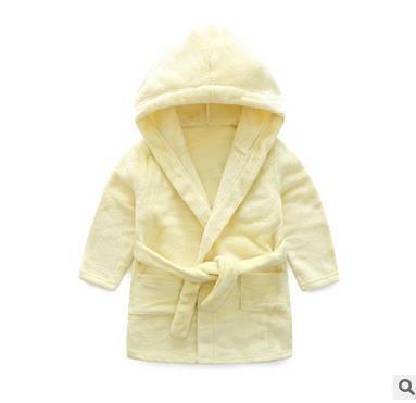 MIANLAIXIANG Free shipping 2017 Fashion Boys&Girls Toweling Robe Children's Coral Velvet Bathrobes Dressing Gown Kids-Gold-3T-JadeMoghul Inc.