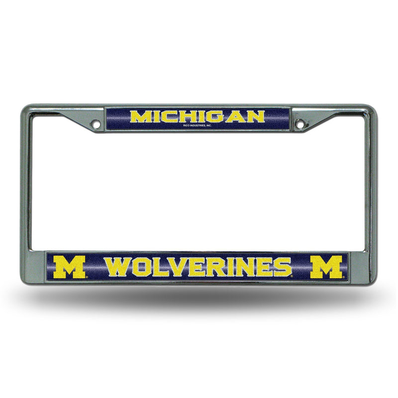 Jeep License Plate Frame Michigan Bling Chrome Frame