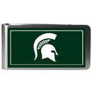 Michigan St. Spartans Steel Logo Money Clips-Wallets & Checkbook Covers-JadeMoghul Inc.