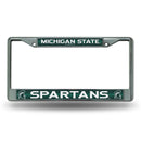 Jeep License Plate Frame Michigan State Bling Chrome Frame