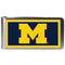 Michigan Wolverines Steel Logo Money Clips-Wallets & Checkbook Covers-JadeMoghul Inc.