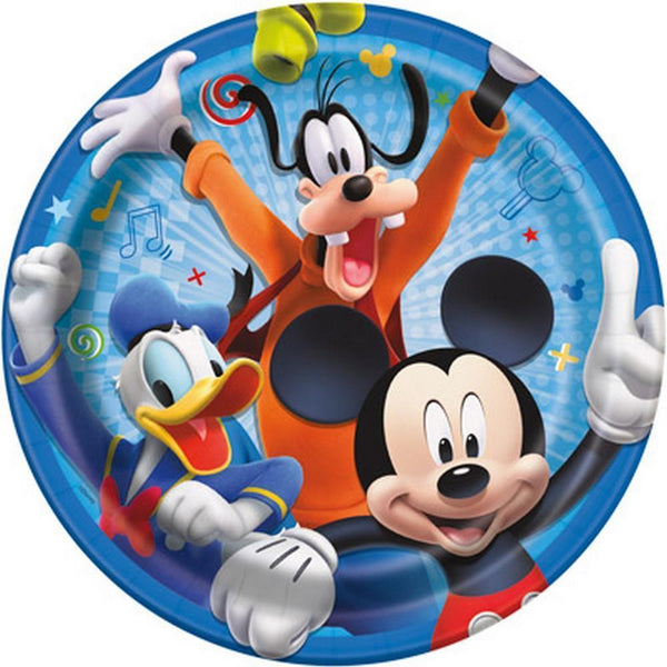 Mickey and the Roadster Racers 9 Inch Plates [8 Per Package]-Toys-JadeMoghul Inc.