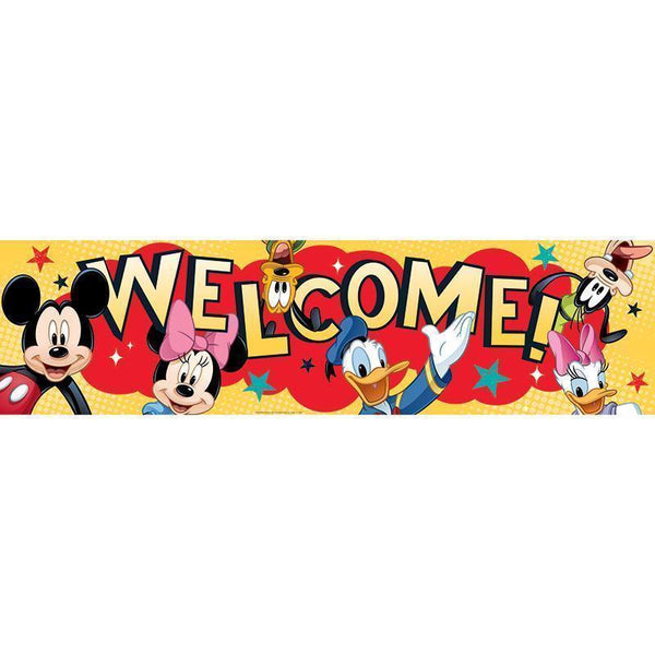 MICKEY WELCOME CLASSROOM BANNER-Learning Materials-JadeMoghul Inc.