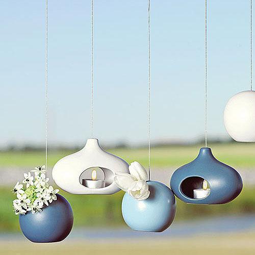 Micro Hanging Circle Vessel Aqua Blue (Pack of 2)-Wedding Reception Decorations-JadeMoghul Inc.