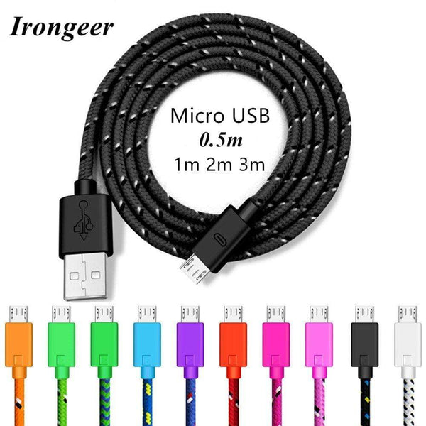 Micro USB Cable 1M 2M 3M Fast Charging Data Cord Charger Adapter For Samsung S7 Xiaomi Huawei Android Phone Microusb Cable Wire AExp
