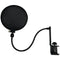 Microphone Pop Filter with Boom & Stand Clamp-DJ Equipment & Accessories-JadeMoghul Inc.