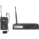 UHF 100-Channel Wireless Lavalier Microphone System