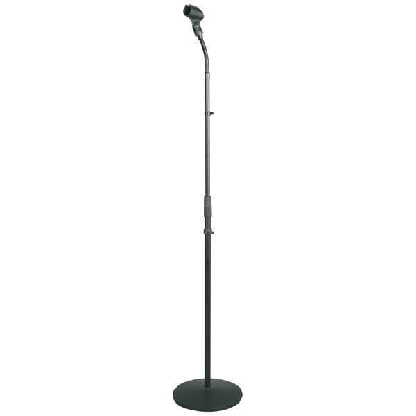 Microphones & Accessories Universal Compact Base Microphone Stand with Adjustable & Pivotable Gooseneck Petra Industries