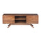 Mid Century Modern Acacia Wood Tv Unit With Wide Storage, Walnut Brown-Living Room Furniture-Brown-Acacia Wood-Light Walnut-JadeMoghul Inc.