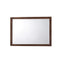 Mid Century Modern Wooden Frame Mirror in Rectangular Shape, Walnut-Mirrors-Brown-Mirror Wood-JadeMoghul Inc.