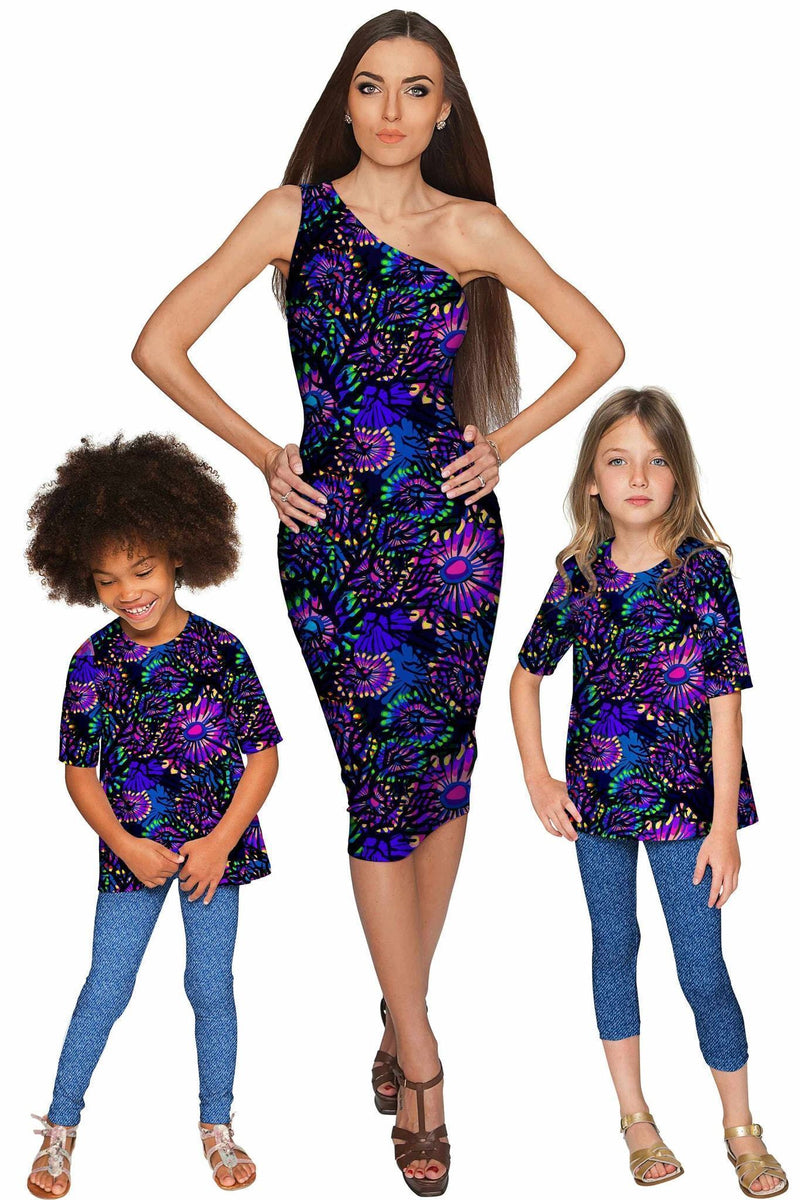 Midnight Glow Layla Bodycon Purple Print Dress - Women-Midnight Glow-XS-Navy/Blue/Purple-JadeMoghul Inc.