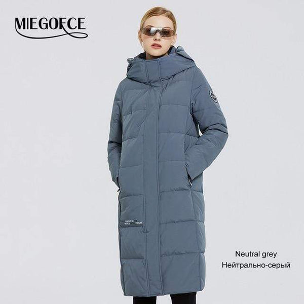 MIEGOFCE 2020 New Women's Long Cotton Coats With miegofce Logo Design Winter Waterproof Parkas Windproof Clothes Women's Jacket JadeMoghul Inc. 