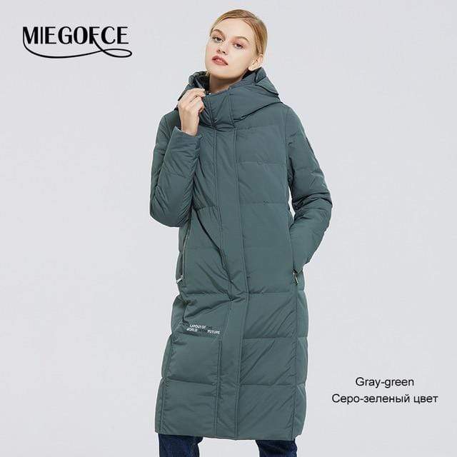 MIEGOFCE 2020 New Women's Long Cotton Coats With miegofce Logo Design Winter Waterproof Parkas Windproof Clothes Women's Jacket JadeMoghul Inc. 