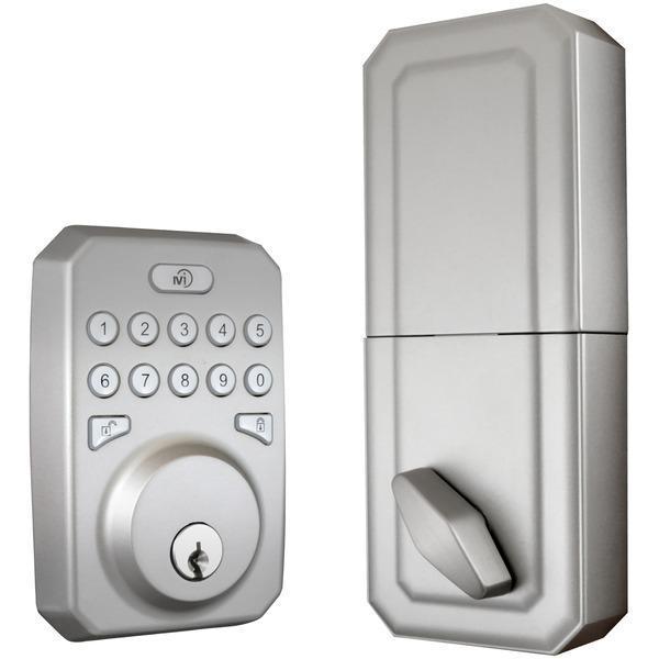 MIEQ Bluetooth(R) Dead Bolt (Satin Nickel)-Door Hardware-JadeMoghul Inc.