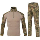 Military Combat Uniform Shirt + Pants Elbow Knee Pads Military Camouflage Suit-Military-S-CP-JadeMoghul Inc.