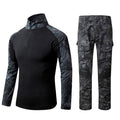 Military Combat Uniform Shirt + Pants Elbow Knee Pads Military Camouflage Suit-Military-S-Snake Black-JadeMoghul Inc.