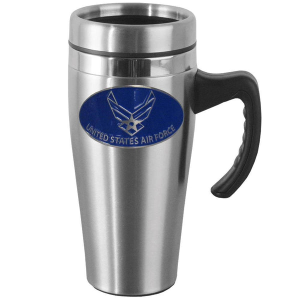 Military, Patriotic & Firefighter - Air Force Steel Travel Mug-Major Sports Accessories-JadeMoghul Inc.