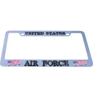 Military, Patriotic & Firefighter - Air Force Tag Frame-Automotive Accessories,Tag Frames,Deluxe Tag Frames,Military, Patriotic & Firefighter Deluxe Tag Frames-JadeMoghul Inc.