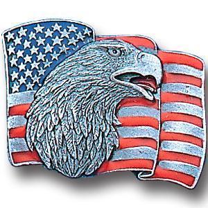 Military, Patriotic & Firefighter - Collector Pin - Flag & Eagle-Jewelry & Accessories,Lapel Pins,Military, Patriotic & Firefighter Lapel Pins-JadeMoghul Inc.