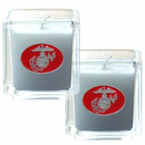 Military, Patriotic & Firefighter - Marines Candle Set-Home & Office,Candles,Candle Sets,Military, Patriotic & Firefighter Candle Sets-JadeMoghul Inc.