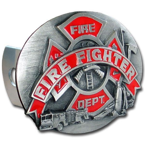 Military, Patriotic & Firefighter - Trailer Hitch - Fire Fighting-Automotive Accessories,Hitch Covers,Cast Metal Hitch Covers Class III,Military, Patriotic & Firefighter Cast Metal Hitch Covers Class III-JadeMoghul Inc.