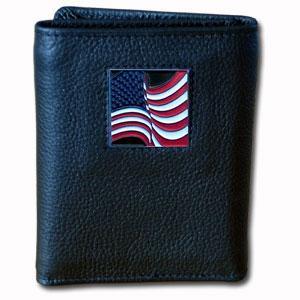 Military, Patriotic & Firefighter - Tri-fold Wallet - American Flag-Missing-JadeMoghul Inc.
