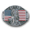 Military, Patriotic & Firefighter:Patriotic - American Cowboy & Flag Enameled Belt Buckle-Jewelry & Accessories,Buckles,Enameled Buckles,-JadeMoghul Inc.