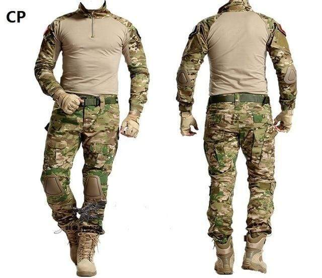 Tactical Camouflage Military Uniform Suit - Military Combat Shirt + Ca