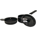 Mini 4" Nonstick Saucepan with Lid & Poacher-Kitchen Accessories-JadeMoghul Inc.