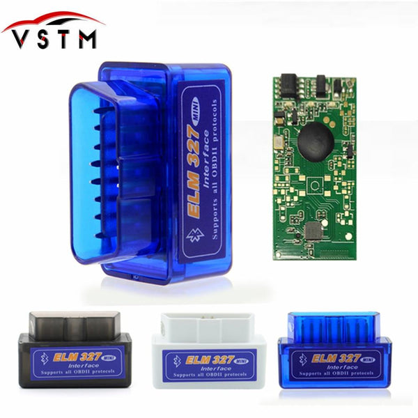 Mini Elm327 Bluetooth OBD2 V2.1 OBD 2 Car Diagnostic-Tool Scanner Elm327 OBDII Adapter Auto Diagnostic Tool Car code Reader AExp