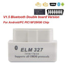 Mini ELM327 V1.5 Bluetooth ELM 327 V1.5 PIC18F25K80 obd2 Scanner Adapter OBD 2 OBD2 Car Diagnostic Auto Tool ODB2 Code Reader AExp